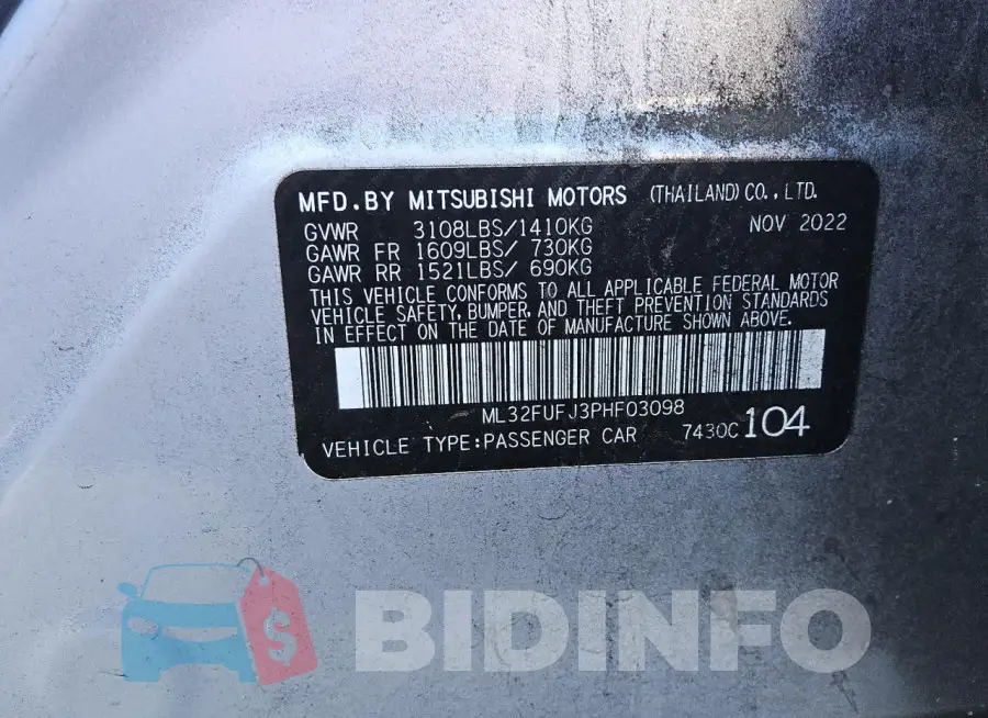ML32FUFJ3PHF03098 Photo# 12
