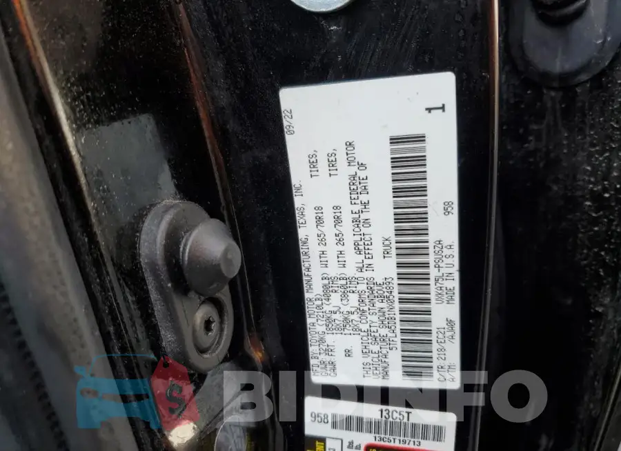 5TFLA5DB1NX054893 Photo# 12