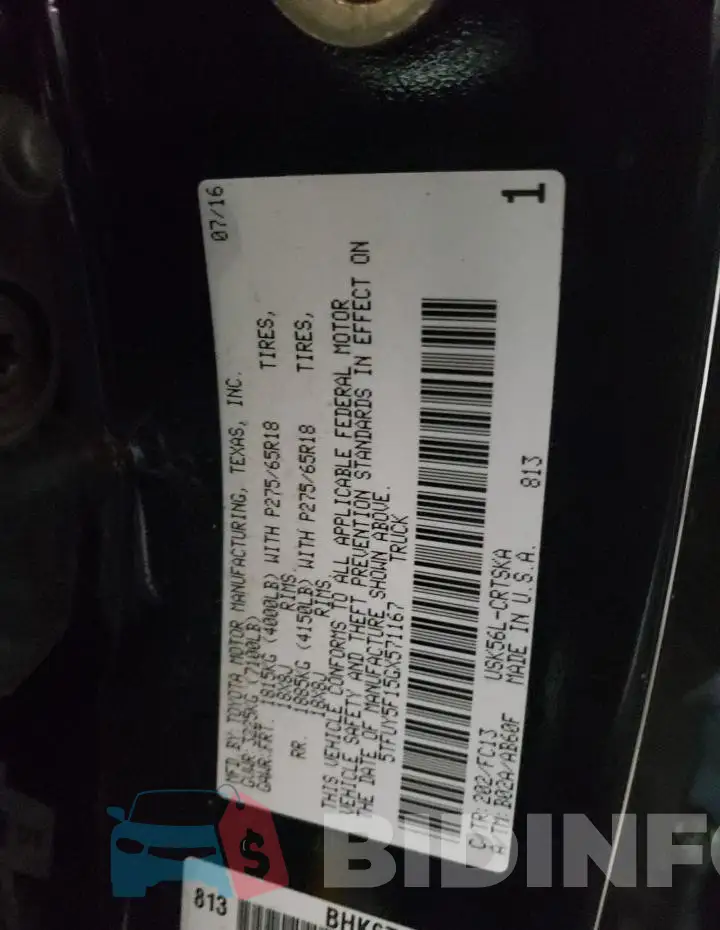 5TFUY5F15GX571167 Photo# 12