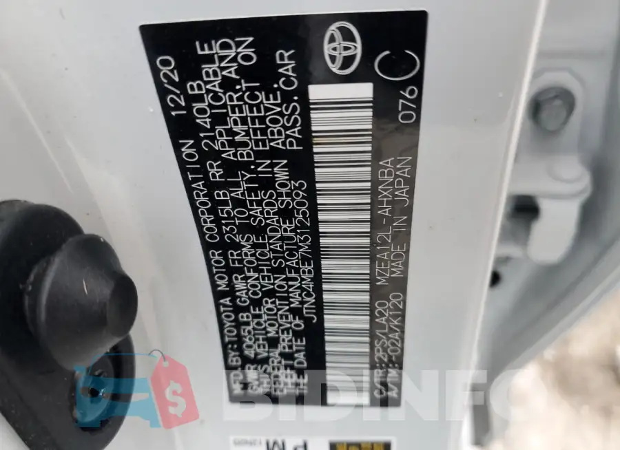 JTNC4MBE7M3125093 Photo# 12