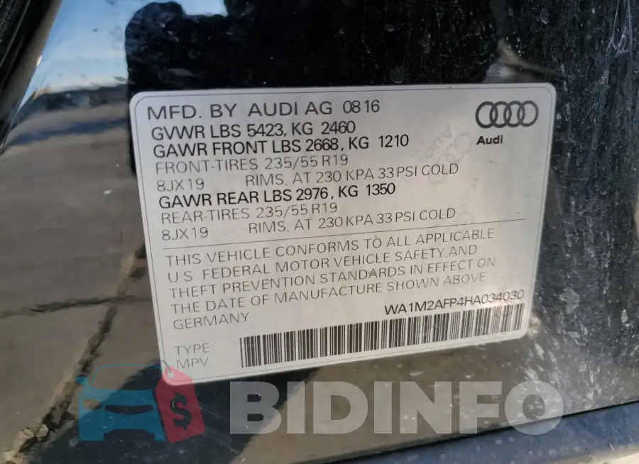 WA1M2AFP4HA034030 Photo# 13