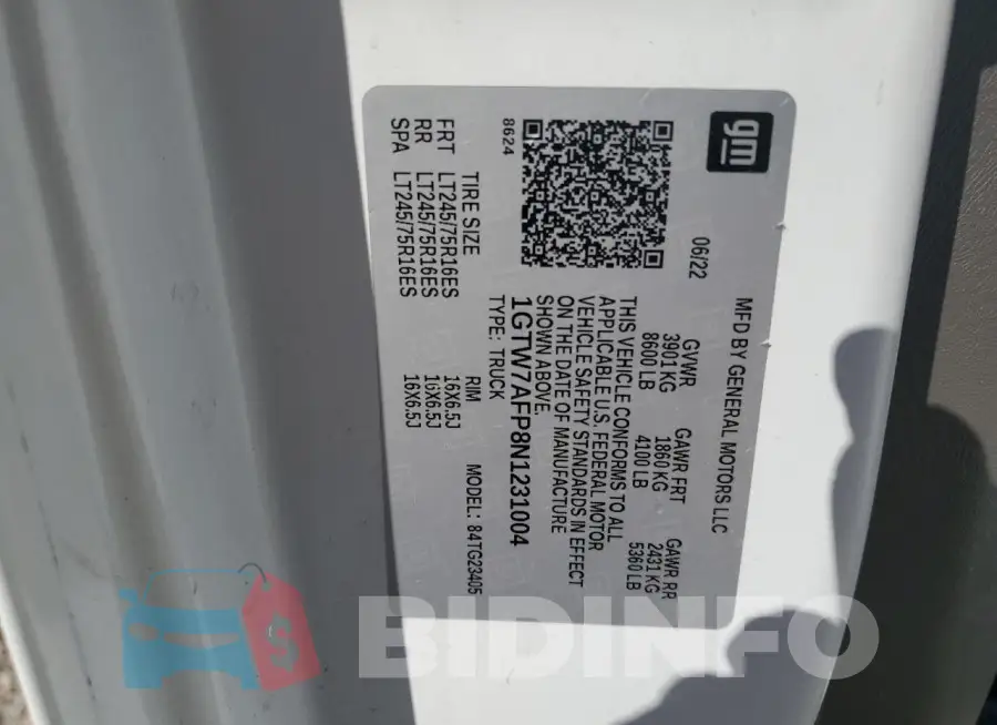 1GTW7AFP8N1231004 Photo# 13
