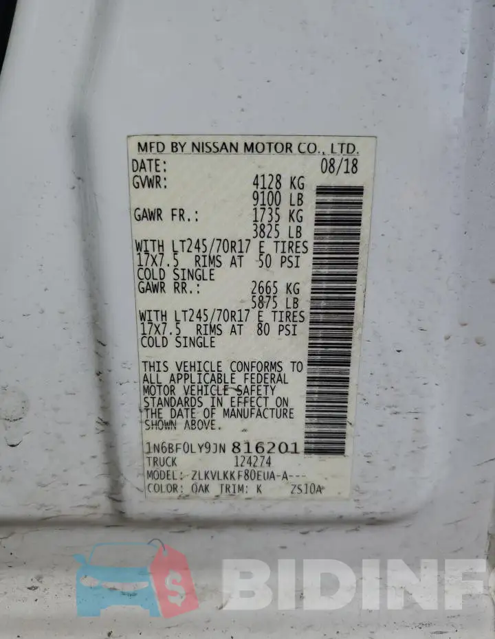 1N6BF0LY9JN816201 Photo# 14