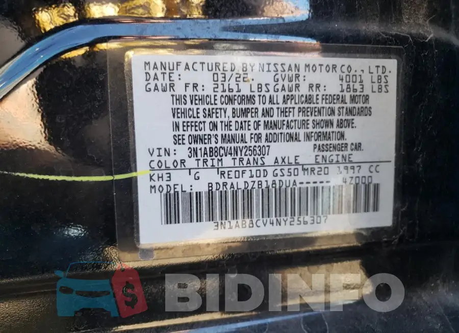 3N1AB8CV4NY256307 Photo# 12