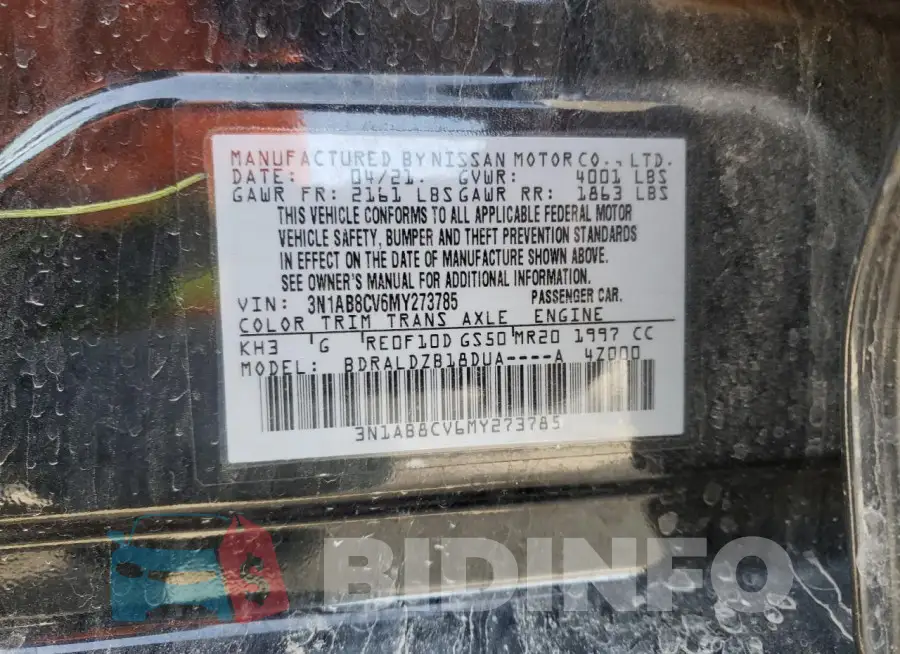 3N1AB8CV6MY273785 Photo# 12