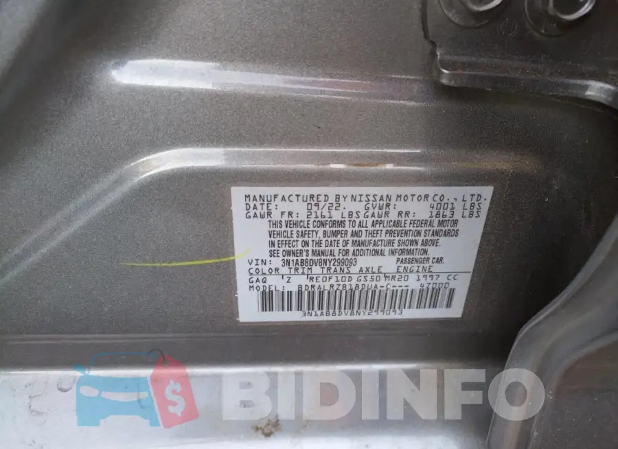 3N1AB8DV8NY299093 Photo# 13