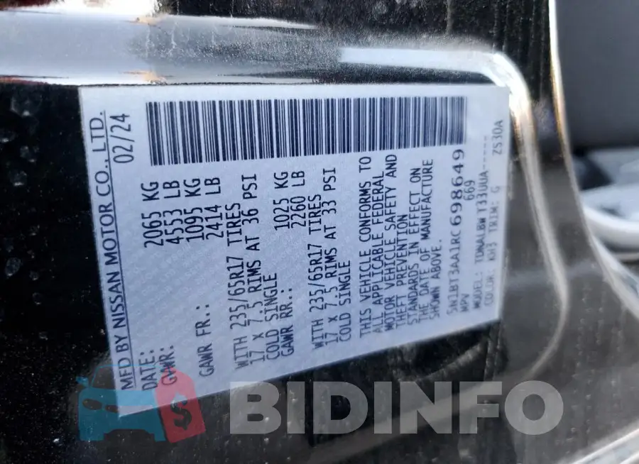 5N1BT3AA1RC698649 Photo# 13