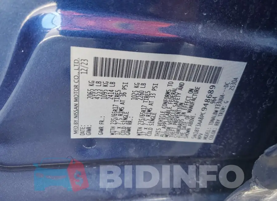 5N1BT3AA8PC948689 Photo# 13