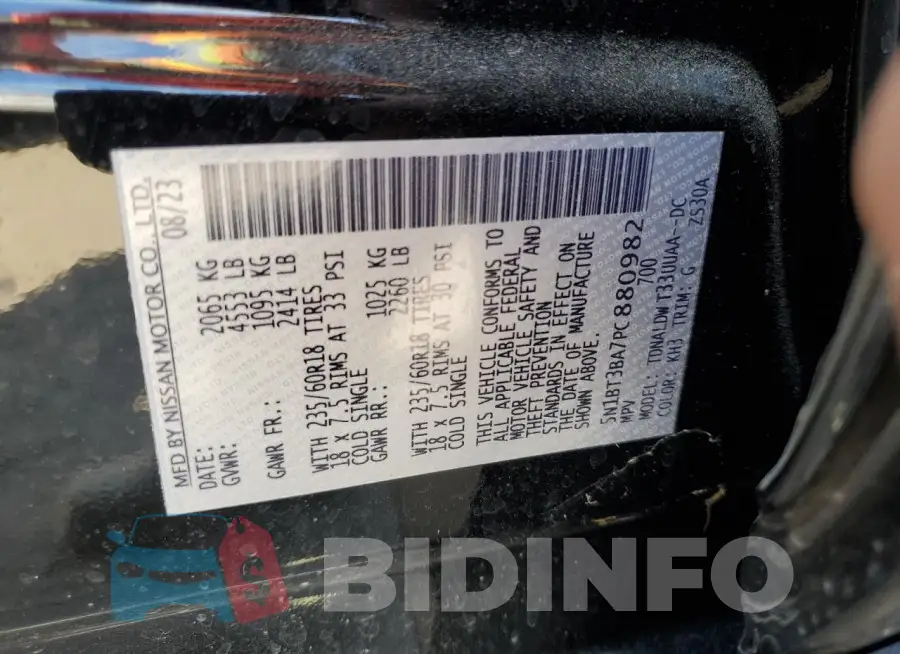 5N1BT3BA7PC880982 Photo# 13