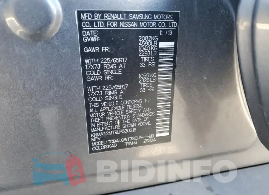 KNMAT2MT9LP530216 Photo# 14