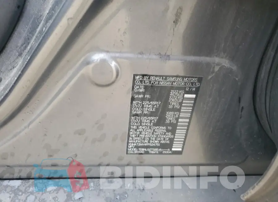 KNMAT2MV4FP524751 Photo# 13