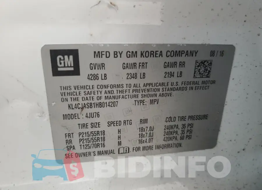 KL4CJASB1HB014207 Photo# 12