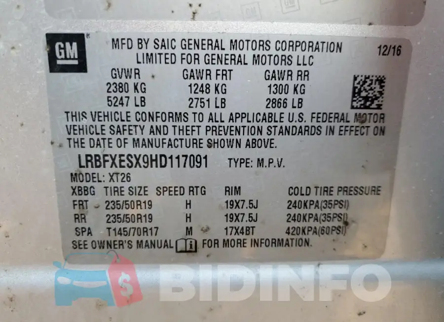 LRBFXESX9HD117091 Photo# 13