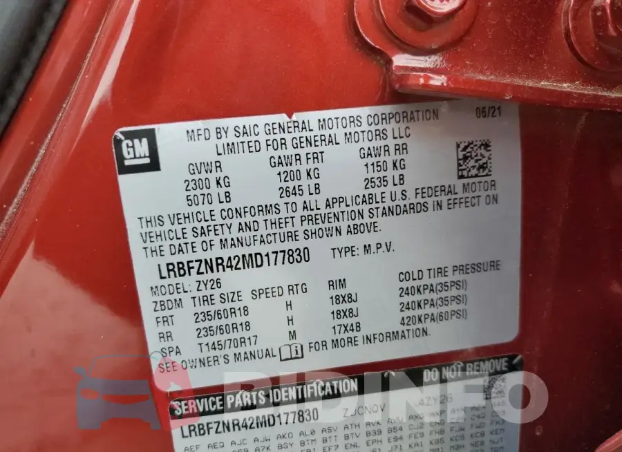 LRBFZNR42MD177830 Photo# 12