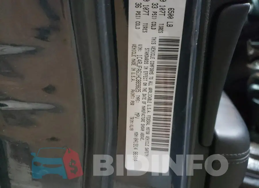 1C4RJFAG1HC889825 Photo# 13