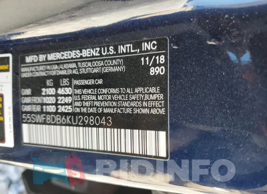 55SWF8DB6KU298043 Photo# 13