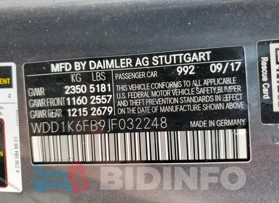 WDD1K6FB9JF032248 Photo# 12