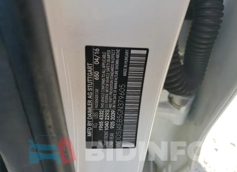 WDDSJ4EB5GN379605 Photo# 13