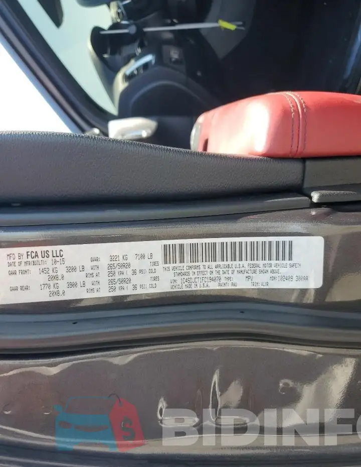 1C4SDJCT1FC194070 Photo# 14