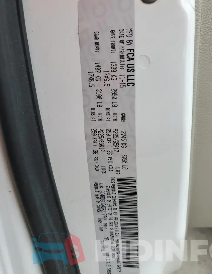 2C4RDGBG4GR217744 Photo# 13