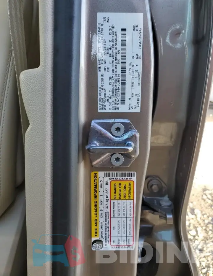5LMCJ2C92HUL55314 Photo# 13