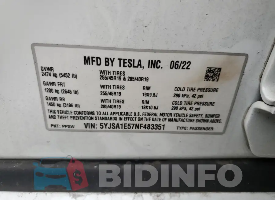 5YJSA1E57NF483351 Photo# 13