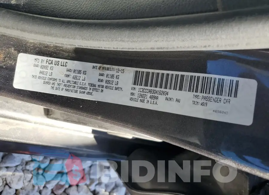 1C3CCCAB3GN162034 Photo# 12