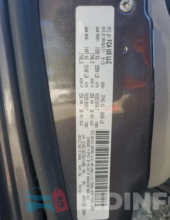 2C4RC1BG7GR141095 Photo# 14