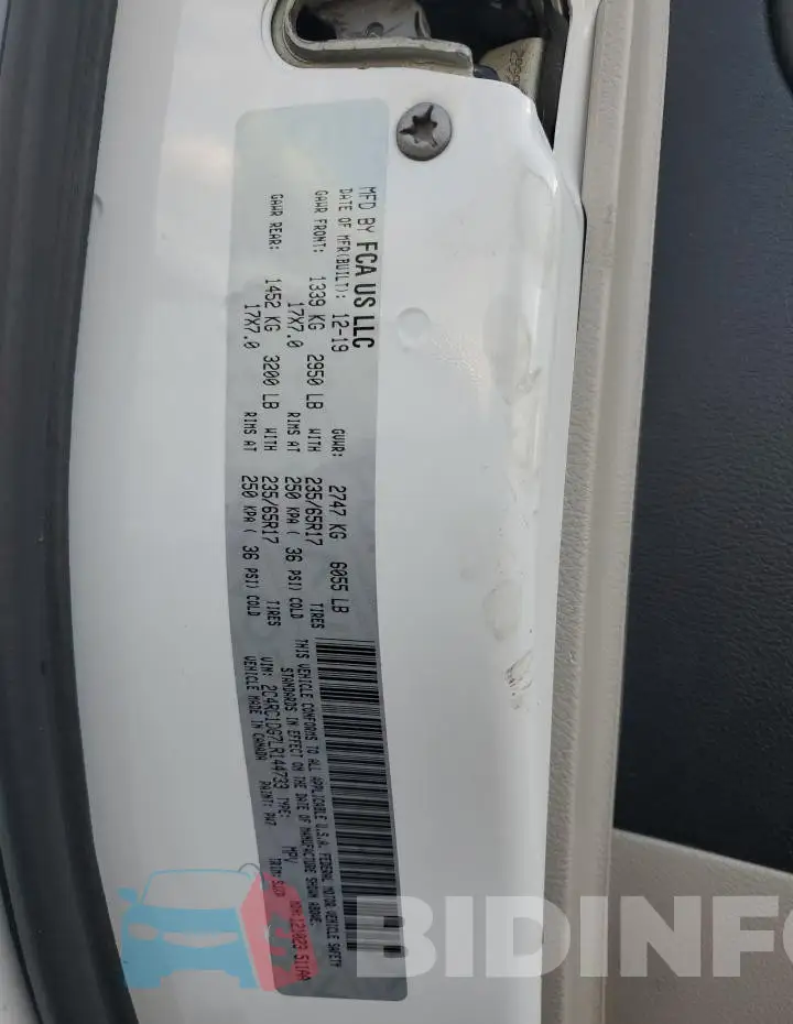 2C4RC1DG7LR144733 Photo# 13
