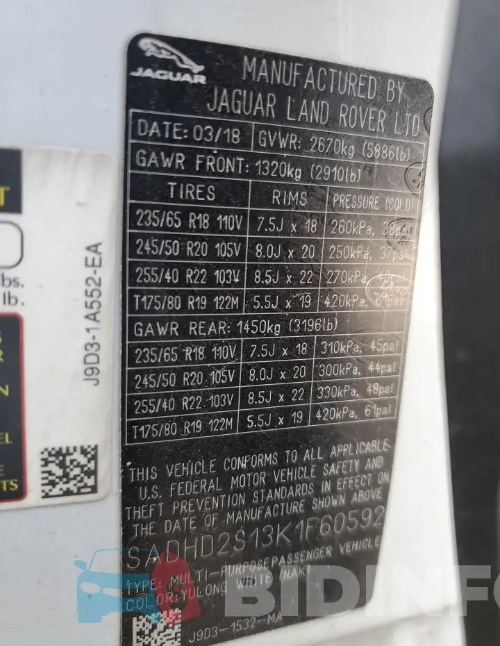 SADHD2S13K1F60592 Photo# 12