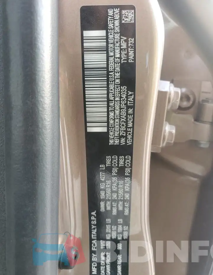 ZFBCFXAB9JP634035 Photo# 12
