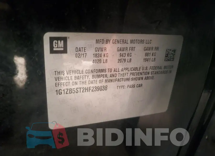 1G1ZB5ST2HF239038 Photo# 12