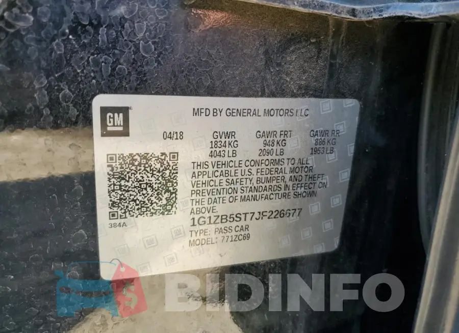 1G1ZB5ST7JF226677 Photo# 12