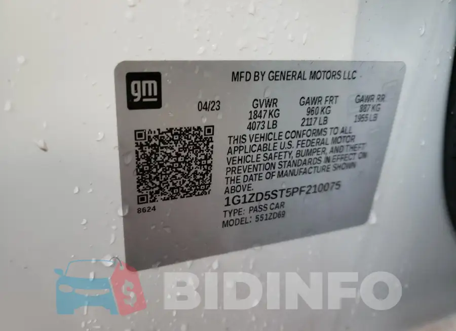 1G1ZD5ST5PF210075 Photo# 12