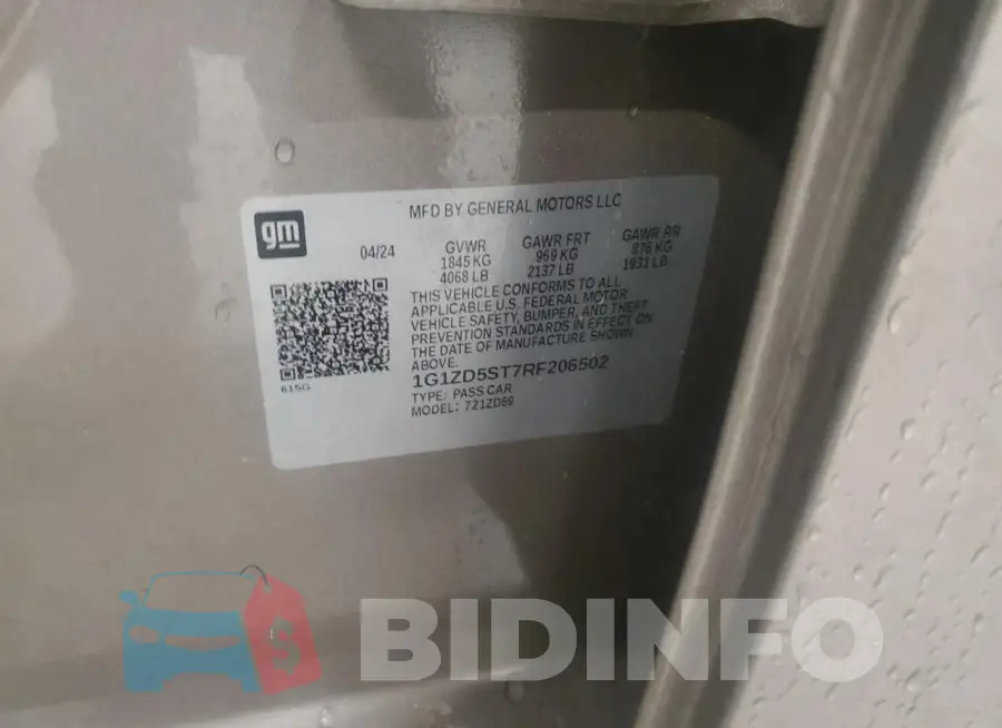 1G1ZD5ST7RF206502 Photo# 12