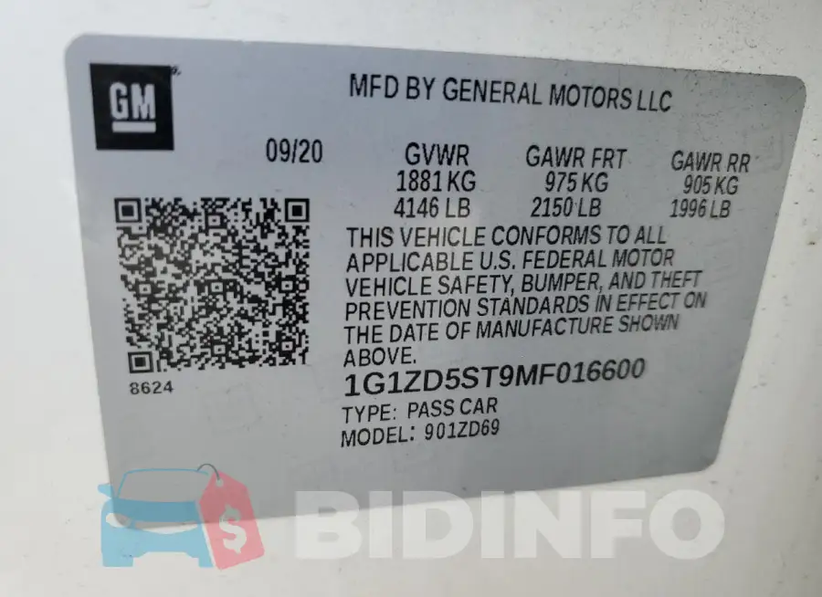 1G1ZD5ST9MF016600 Photo# 12