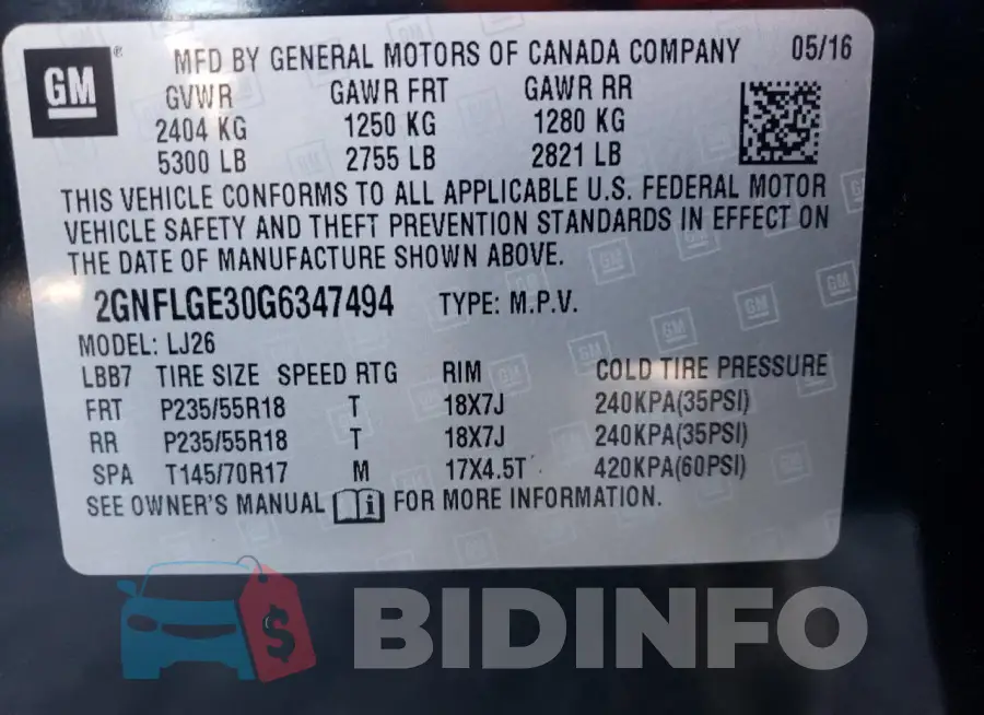 2GNFLGE30G6347494 Photo# 13
