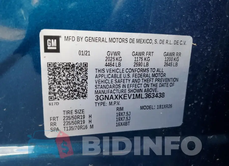 3GNAXKEV1ML363438 Photo# 13