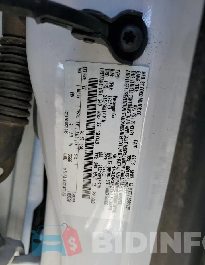 1FADP3F27FL313583 Photo# 12