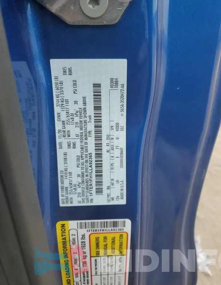 1FTER1FH1LLA92365 Photo# 13