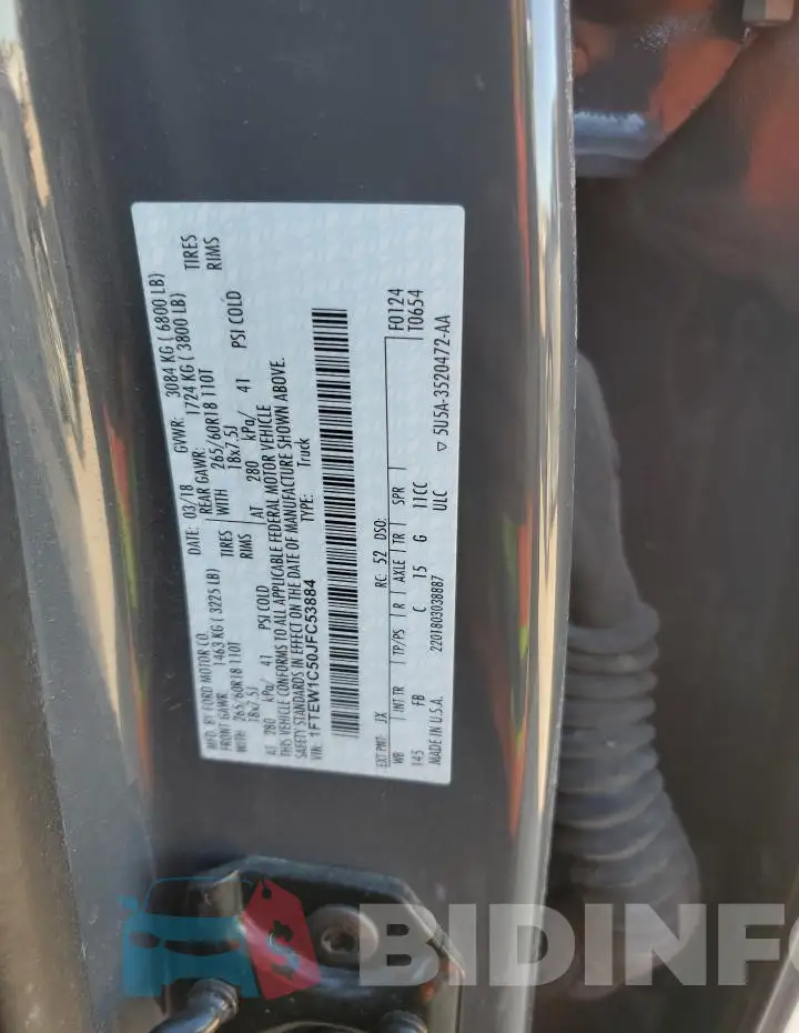 1FTEW1C50JFC53884 Photo# 12