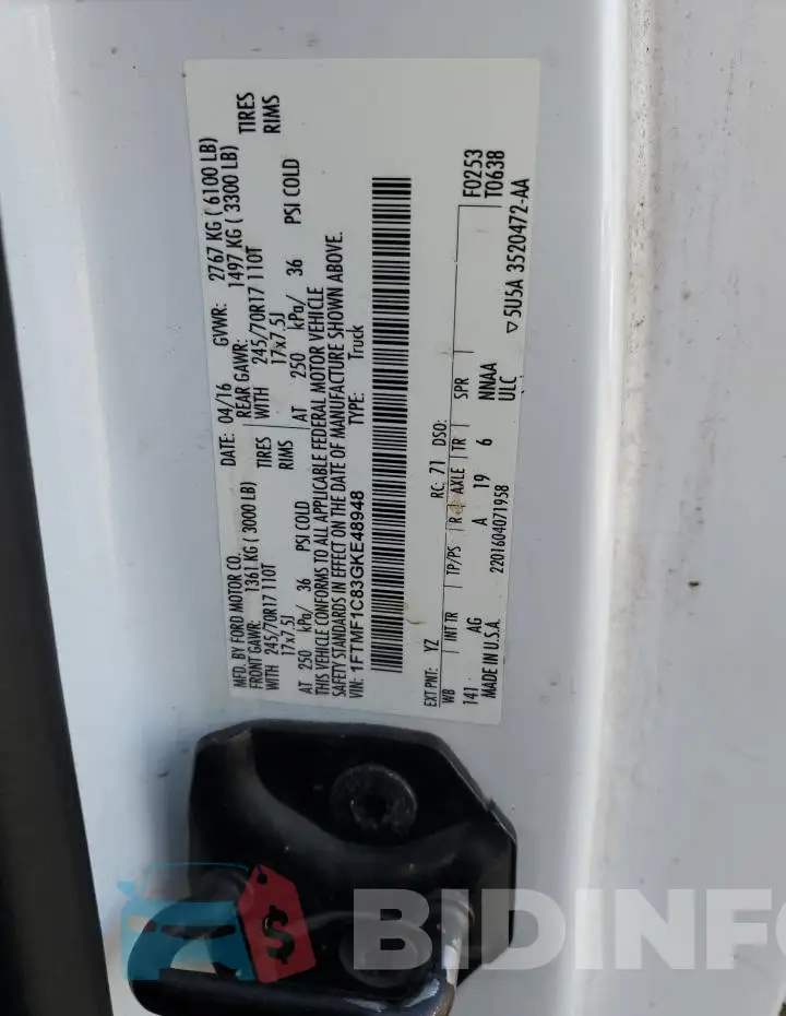 1FTMF1C83GKE48948 Photo# 12
