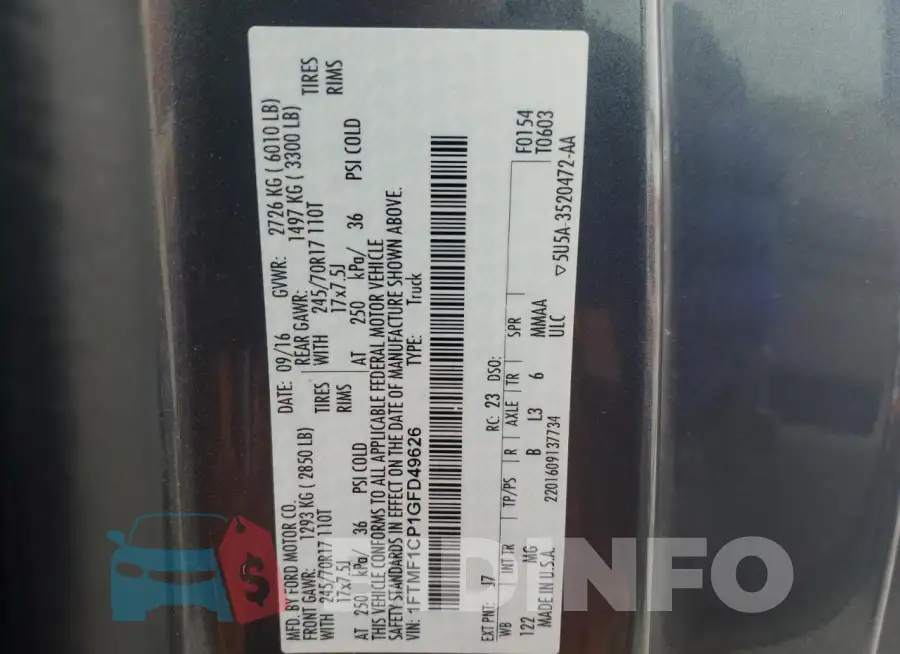 1FTMF1CP1GFD49626 Photo# 12