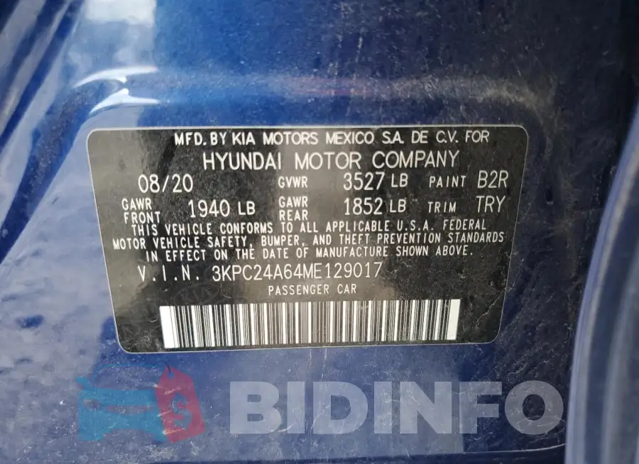 3KPC24A64ME129017 Photo# 13