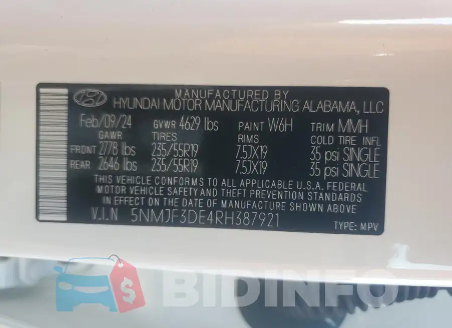 5NMJF3DE4RH387921 Photo# 12