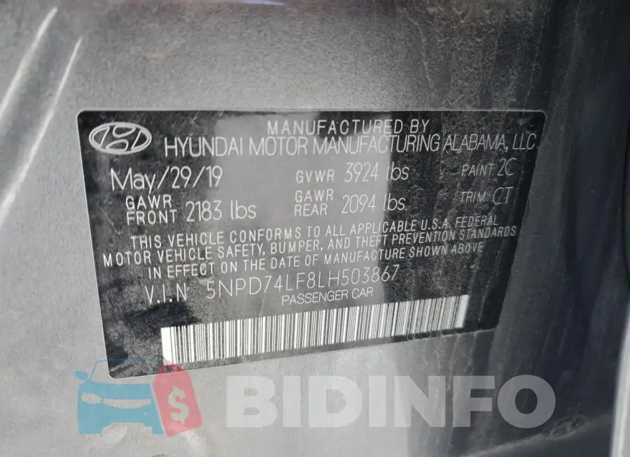 5NPD74LF8LH503867 Photo# 12