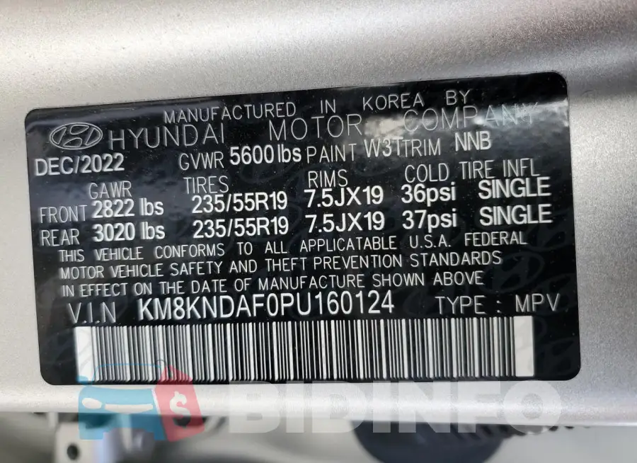 KM8KNDAF0PU160124 Photo# 13