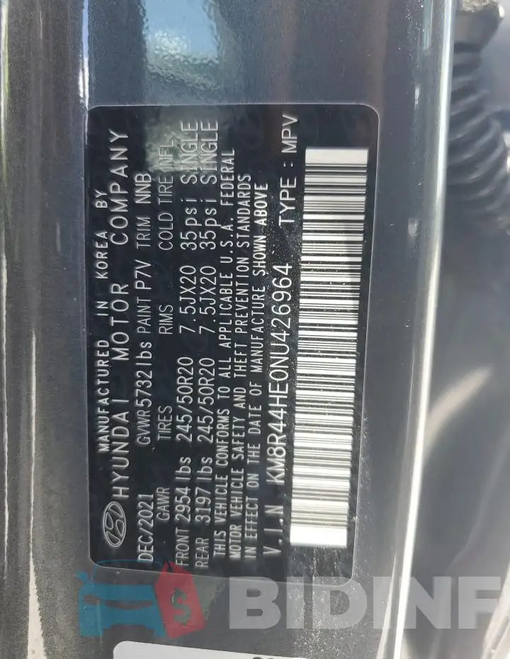 KM8R44HE0NU426964 Photo# 14