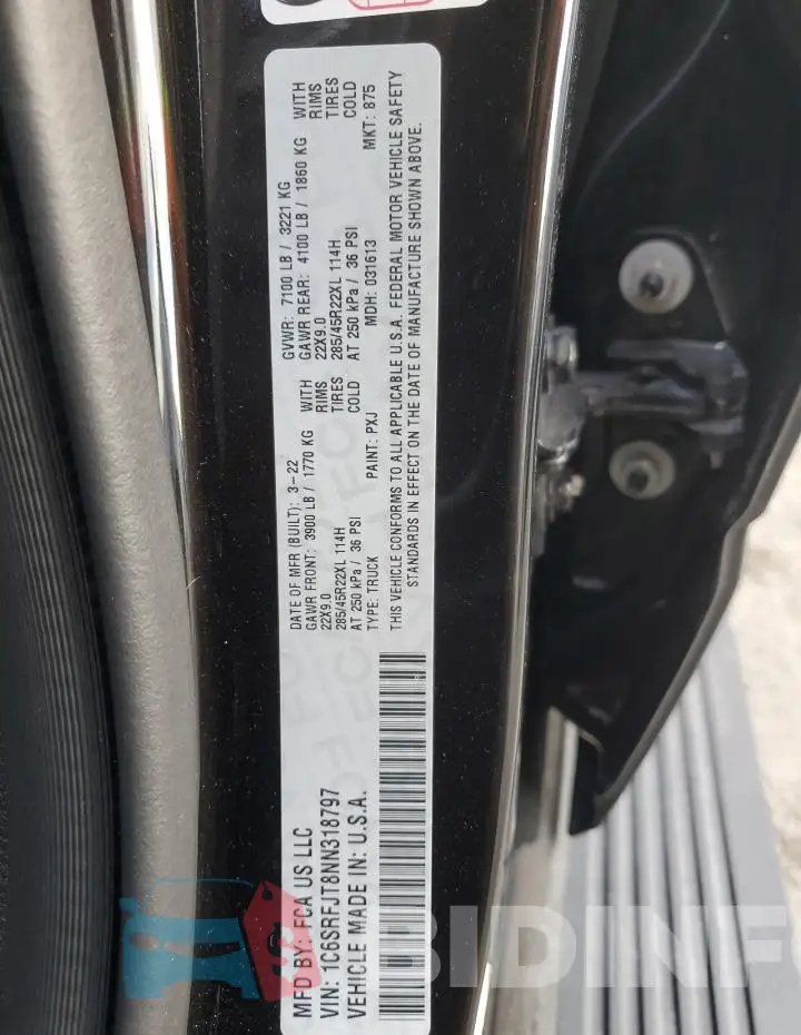 1C6SRFJT8NN318797 Photo# 13