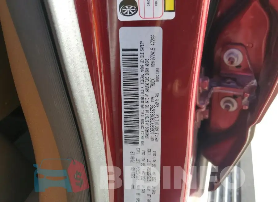 1C6SRFKT9KN633795 Photo# 12